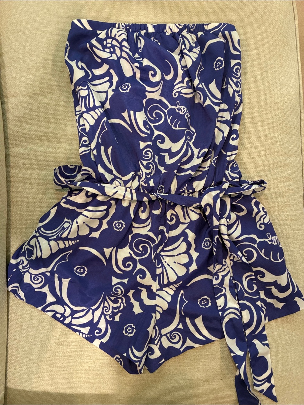 Lilly Pulitzer Colleen Strapless Romper, S